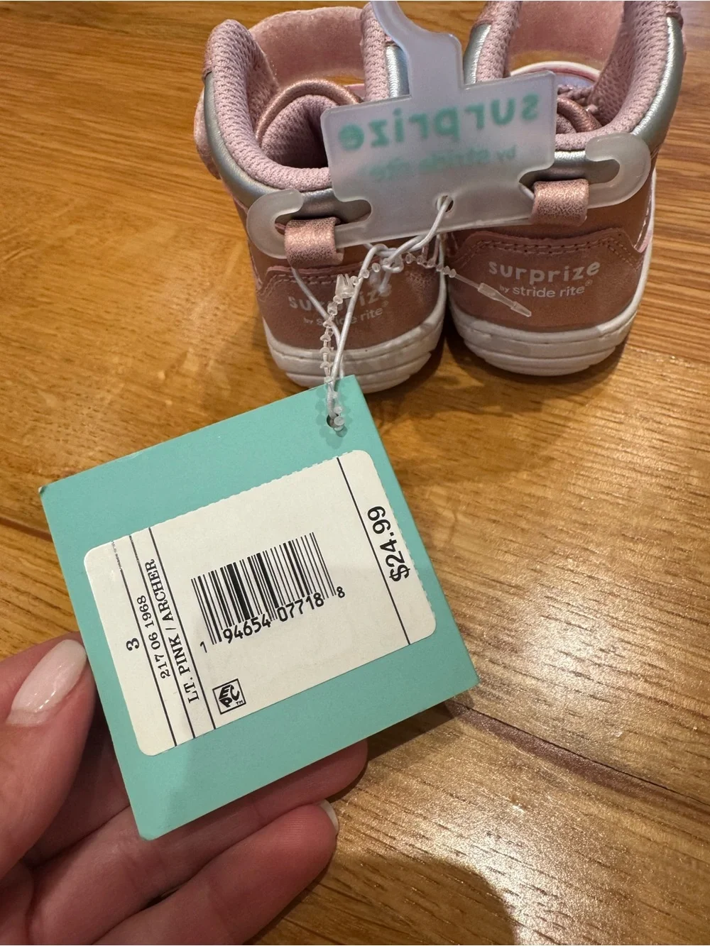Stride Rite Toddler Rose Gold High Top Sneaker Booy